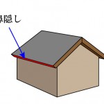 「鼻隠し　はなかくし」難しい屋根の専門用語をやさしく解説。今日の屋根用語！第３８０日目