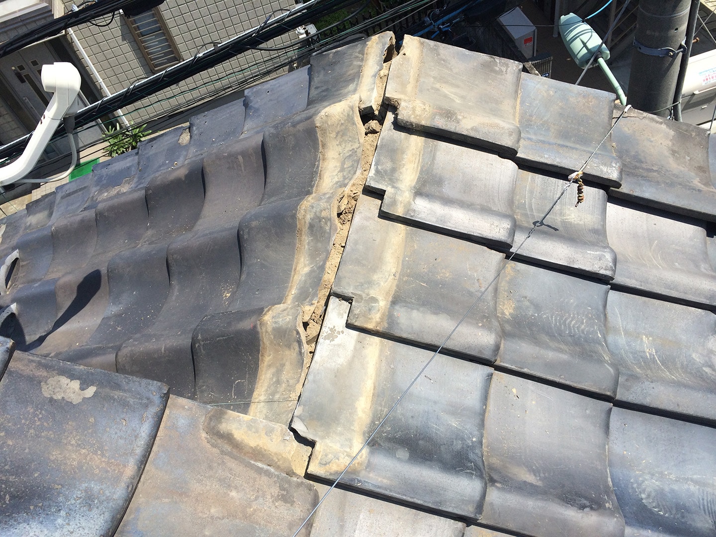 【東京都品川区】瓦屋根の雨漏り、部分修理工事の事例７