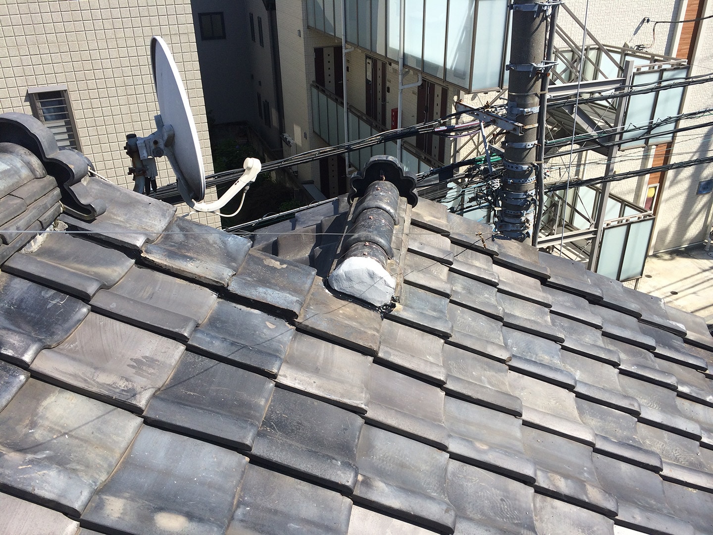 【東京都品川区】瓦屋根の雨漏り、部分修理工事の事例１２