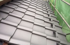 東京都杉並区、日本瓦から日本瓦への耐震屋根リフォームで葺き替え工事１６