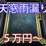 石川商店の天窓の雨漏り修理は２段階。ダメなら修理費は次段階に充当