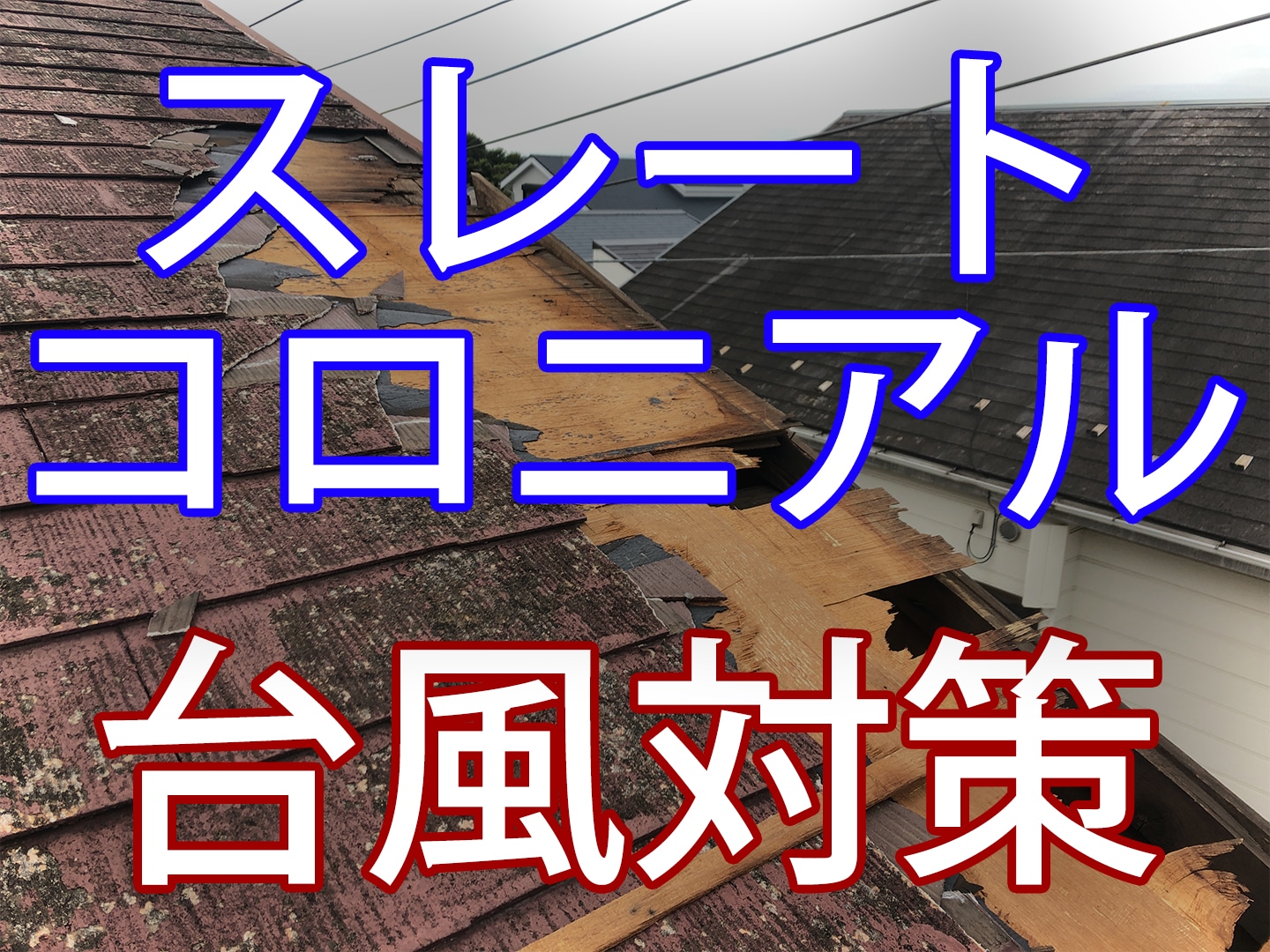 スレート コロニアルの台風対策 予防のための補修や工事方法と費用 石川商店