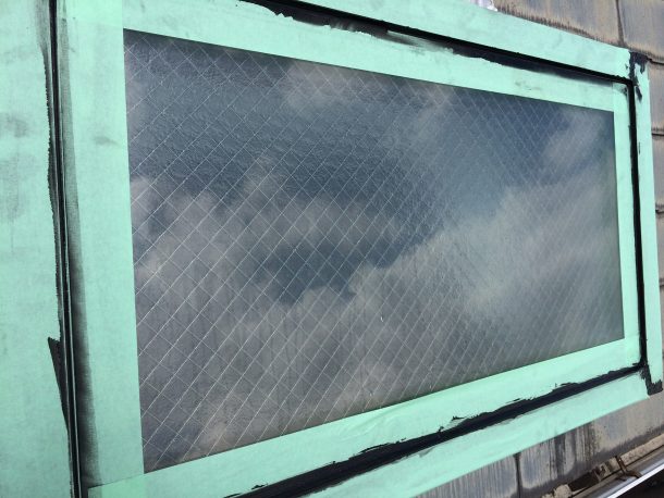 【東京都目黒区】天窓のガラスパッキン劣化による雨漏りの修理工事の事例８