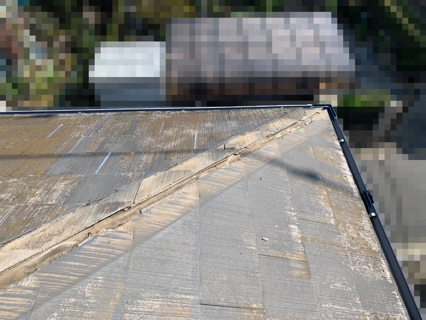 【千葉市稲毛区】台風被災、スレート・コロニアル屋根、棟板金の交換修理工事の事例２３