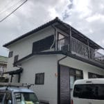 【東京都江戸川区】１階屋根の葺き替え、ベランダ、雨どい交換、外壁塗装工事の事例