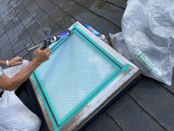 コーキング　天窓　パッキン代用