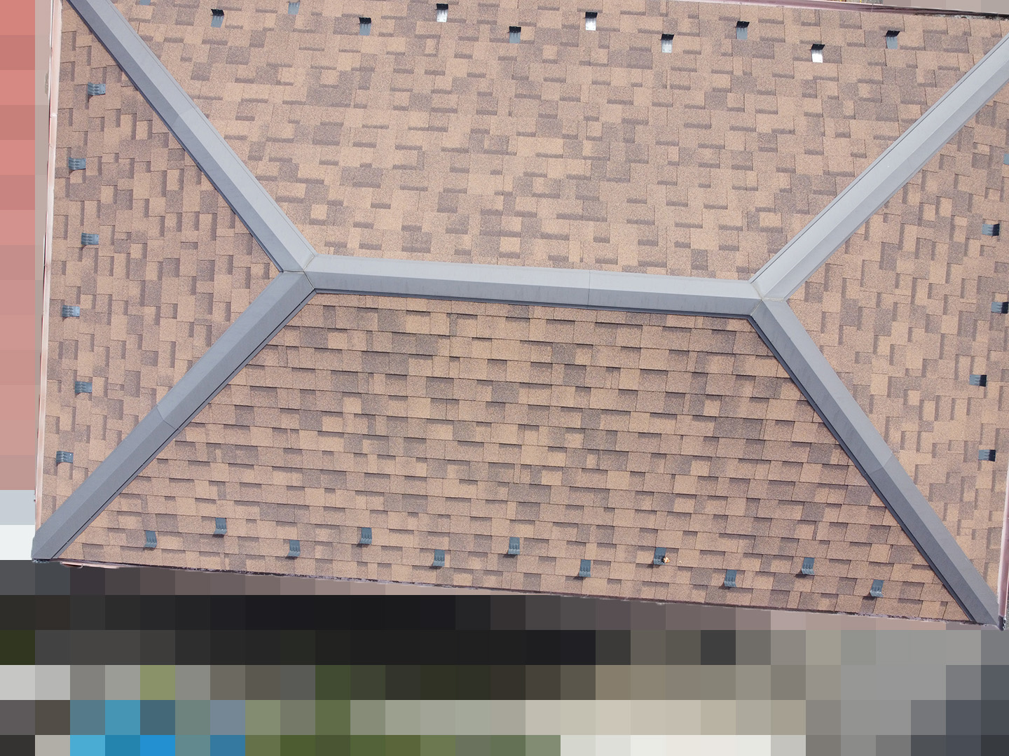 【東京都目黒区】２階の窓枠からの雨漏りで、屋根点検の事例 (散水調査なし)　ドローン北面