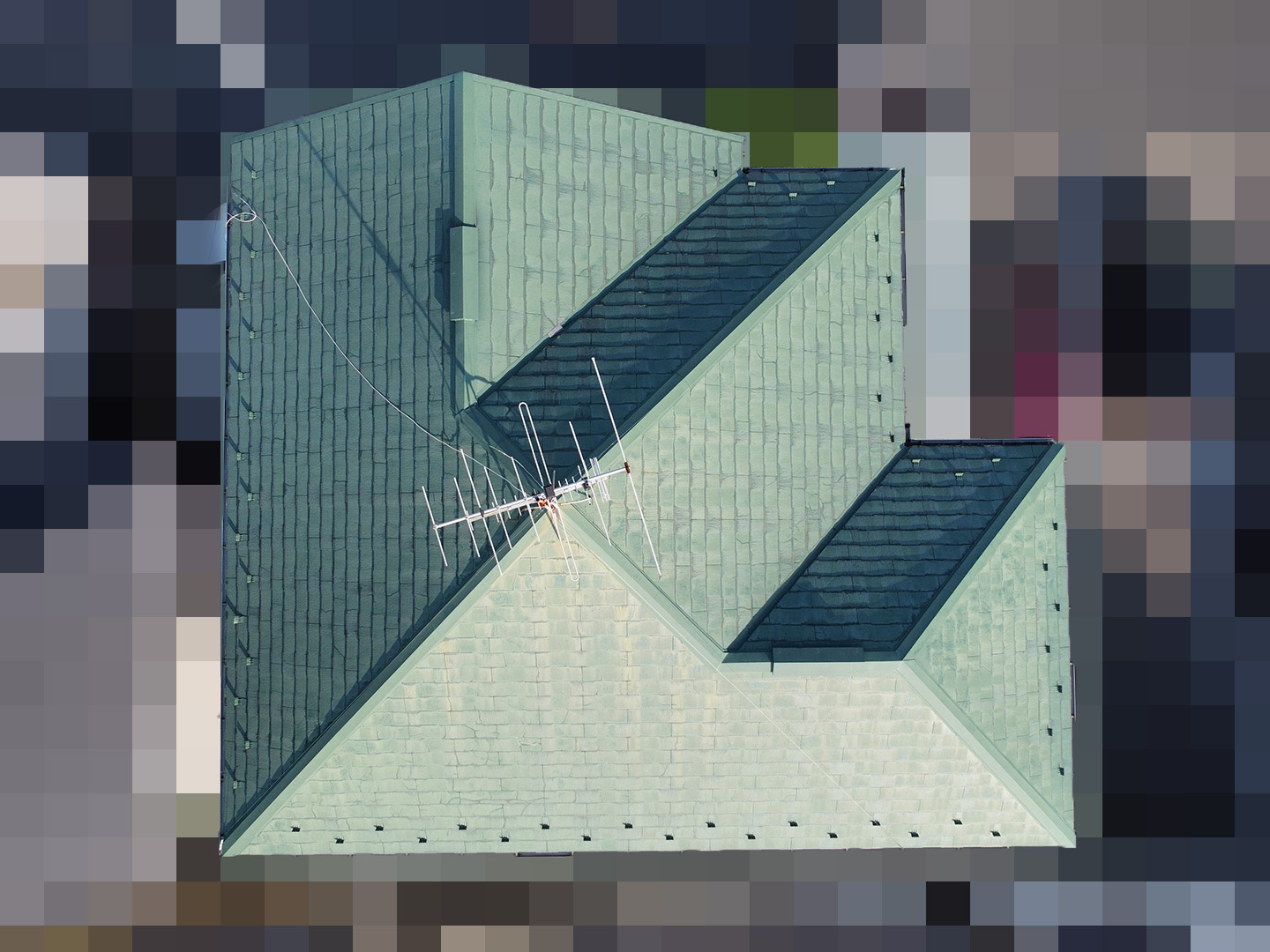 【千葉県市川市】築１５年、アスベスト未使用のスレート屋根の、災害予防パック基本プランの事例