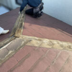 【横浜市神奈川区】築４０年のスレート屋根の雨漏り修理、部分葺き替え工事の事例