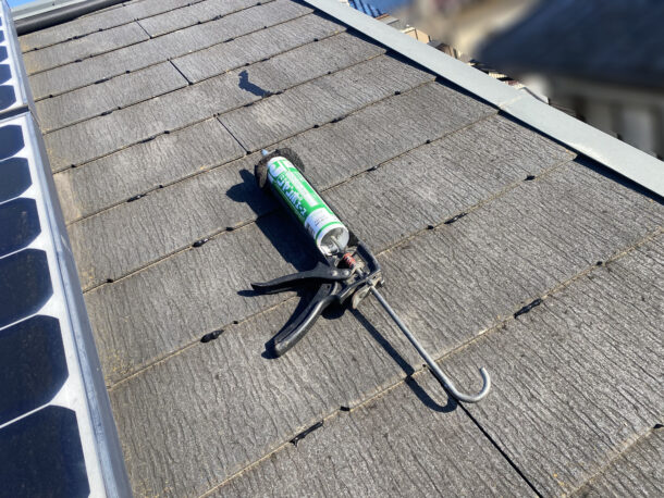 アスベスト未使用のスレート屋根の、災害予防