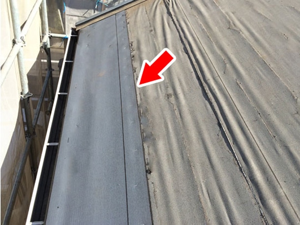Q.　ひび割れたスレート屋根材「グリシェイドNEO」を差し替えた後の防水ってどうなってるの？１